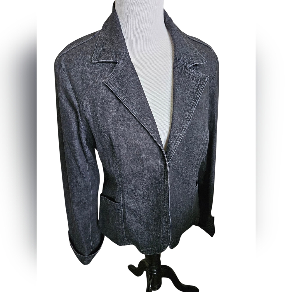 Nicole Miller Women's Classic Denim Jacket Size L